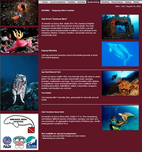 El Rio Y Mar Resort Dugong Dive Center